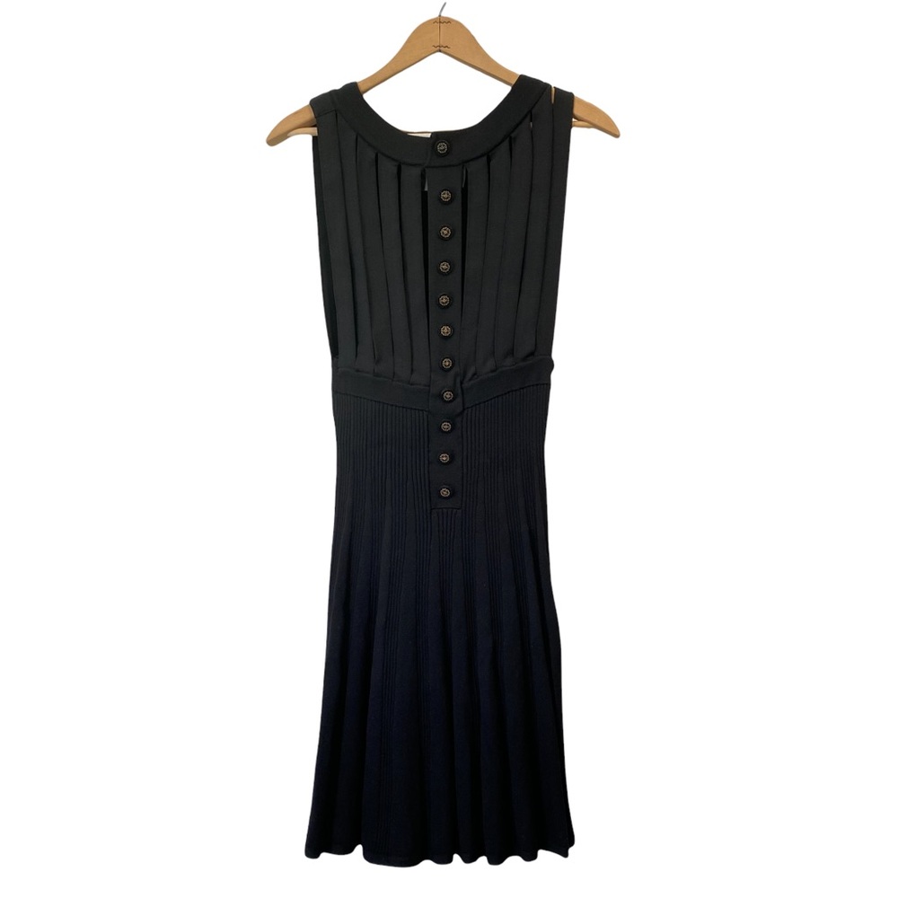 The Kooples strappy cut out sexy night out sleeveless back buttons dress
